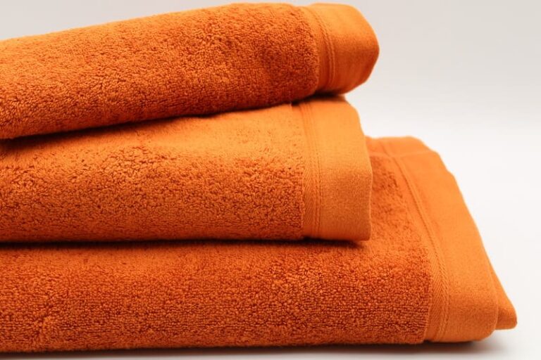 Lot de serviette de bain orange