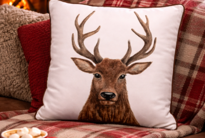 Coussin complet Monsieur le Cerf 45cm x 45cm