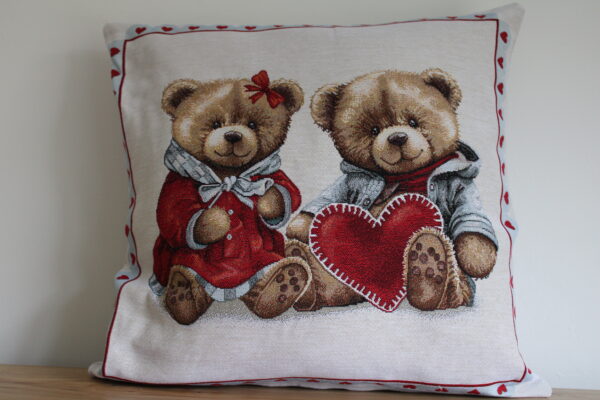 Housse de coussin jacquard 45cm x 45cm