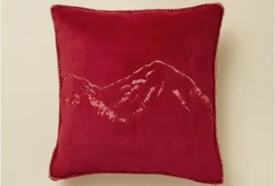 Housse de coussin polaire brodée Grandeur nature