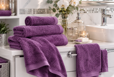 Eponge unie violet foncé 580gr/m2