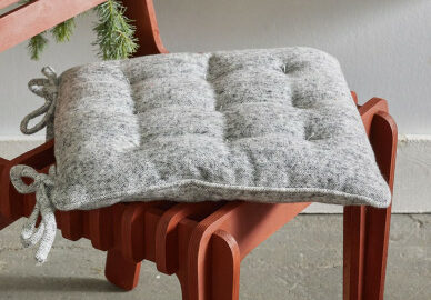 Galette de chaise tissu chiné