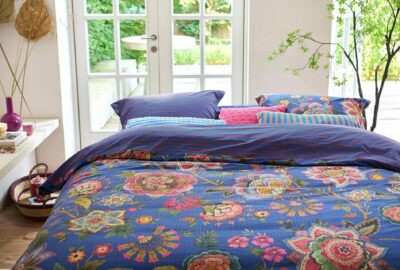 Linge de lit Pip Studio : Bombay bold bleu foncé percale coton