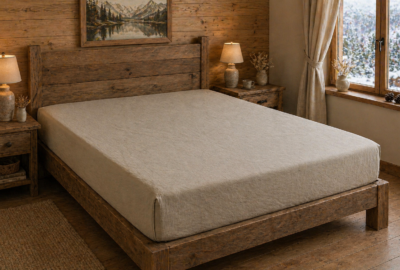 Drap housse Lin en coton lavé