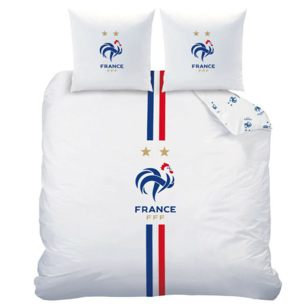 Housse de couette 240cm x 220cm + 2 taies carrées FFF – Image 4