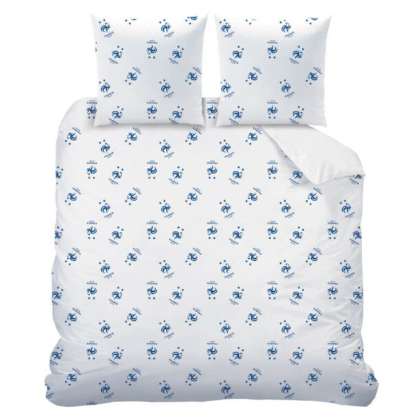 Housse de couette 240cm x 220cm + 2 taies carrées FFF – Image 3