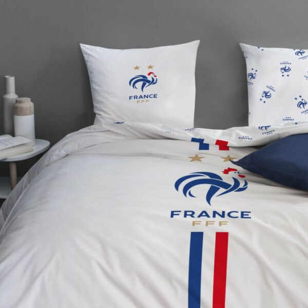 Housse de couette 240cm x 220cm + 2 taies carrées FFF