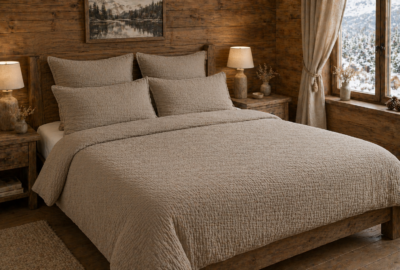 Housse de couette - gaze de coton double - Lin