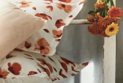 Housse de couette 2 personnes 240cm x 220cm 100% coton percale Sylvie Thiriez