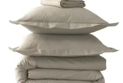 Linge de lit  Sylvie Thiriez coton Taupe