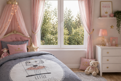 Housse de couette 140cm x 200cm + 1 taie Princesse
