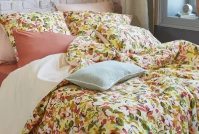Housse de couette  La Rayonnante coton lavé