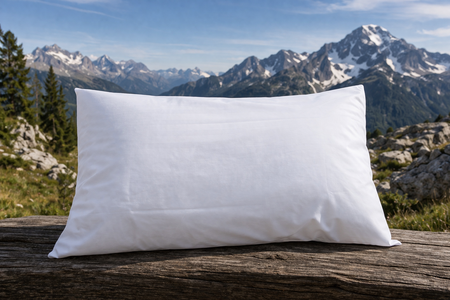 La corde à Linge - L'esprit montagne - voilages rideaux bain linge de maison Vosges Gérardmer Sous taie en coton percale