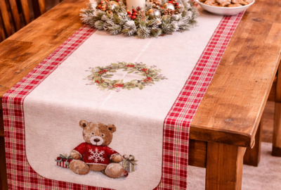 Chemin de table 37cm x 100cm ourson