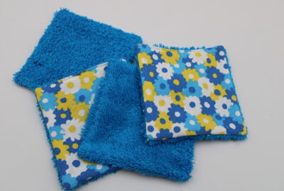 Lot de 4 lingettes démaquillantes en éponge
