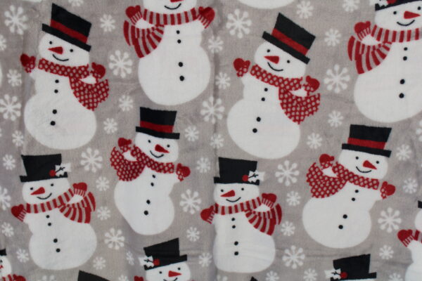 Plaid polaire bonhomme de neige – Image 2