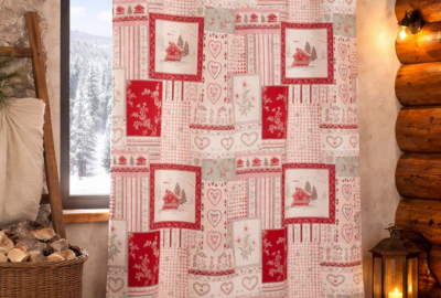 Rideau prêt à poser Jacquard Megève