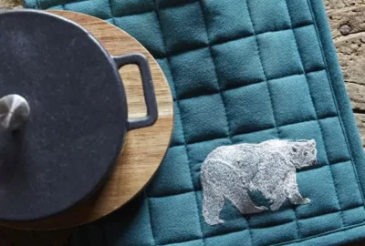 Manique de cuisine Spitzberg matelassée - Sylvie Thiriez