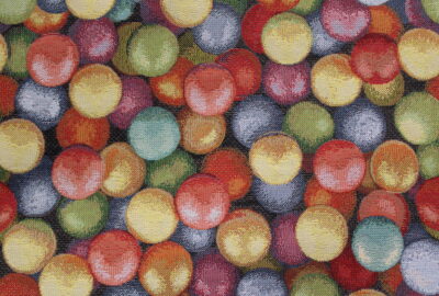 Tissu jacquard Smarties en 280cm de largeur