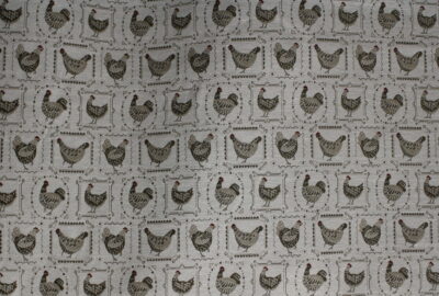 Tissu jacquard Poulettes en 140cm de large