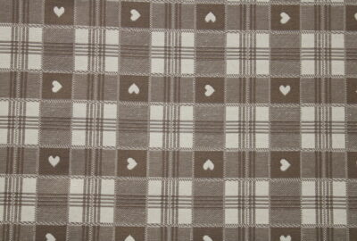 Tissu jacquard Vercors taupe en 280cm