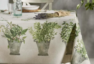 Tissu enduit jardin en 150cm de large