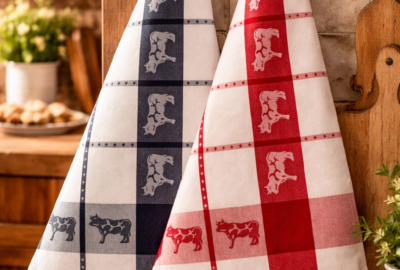 Torchon jacquard vache