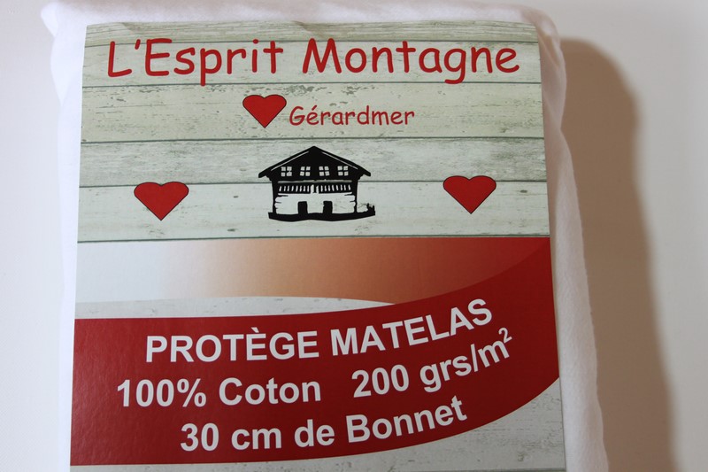 Protège Matelas Molleton 100% coton - Bonnet 30 cm