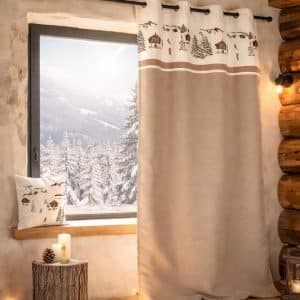 Rideau prêt à poser chalet Courchevel