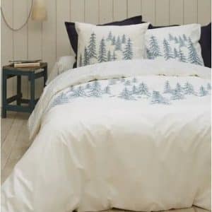 Housse de couette récit d'hiver en percale imprimée