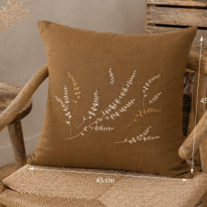 Coussin brodé Landes – vue d’ensemble