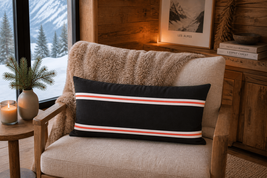 Coussin Mountain noir – vue d’ensemble
