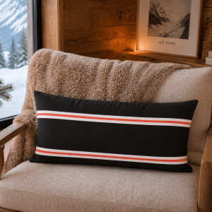 Coussin Mountain noir – vue d’ensemble