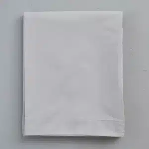 Drap en percale de coton gris duvet Sylvie Thiriez