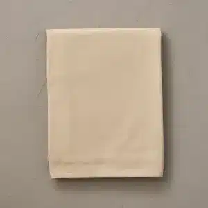 Drap percale lavé beige épeautre Sylvie Thiriez