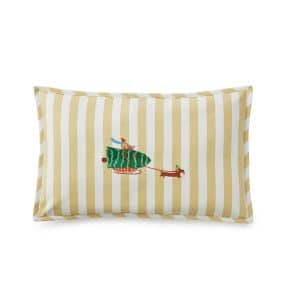 Housse de coussin brodée Saucisse 30 x 50 cm – vue d’ensemble