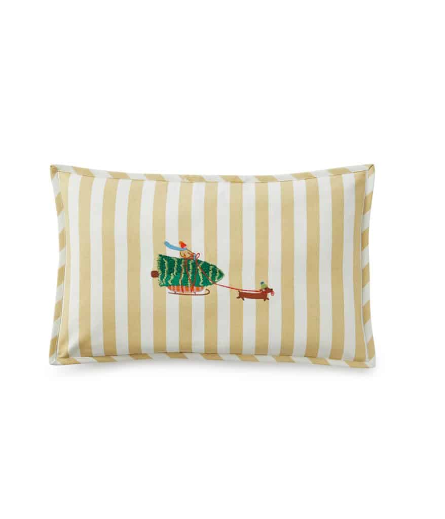 Housse de coussin brodée Saucisse 30 x 50 cm – vue d’ensemble