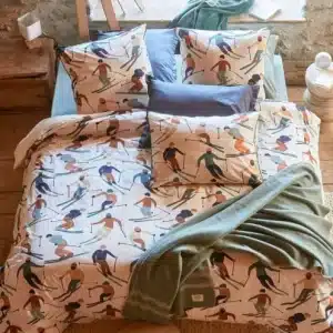 Linge de lit Après-ski – vue du lit