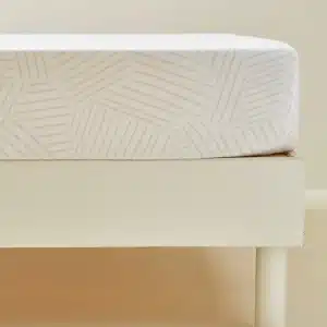 Linge de lit Après-ski – drap-housse géométrique beige