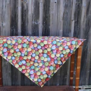 Nappe jacquard Smarties multicolore – vue d’ensemble