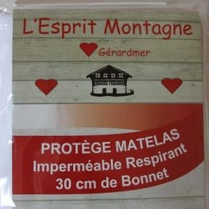 Protège-matelas imperméable respirant L’Esprit Montagne, bonnet 30 cm