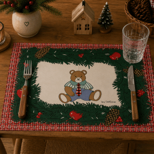 Set de table illustré Guy Untereiner — vue d’ensemble